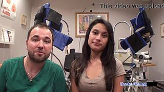 dr tampa locks petite alexa chang in handcuffs spreads pussy backstage