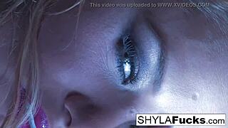 shyla stylez smokes hot in solo fetish tease