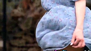 slim european milf adel morel strips petite tits outdoor exposing hot undressing body