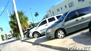 Legal Teen Couple Fucks Hard POV Blowjob