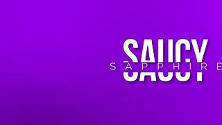 saucy fat sapphire gags on bbc deepthroat choking till squirting hairy pussy orgasm in first pov