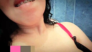 WATCH HER SQUIRT IN BATHROOM MASTURBATION FOR FIRST TIME!