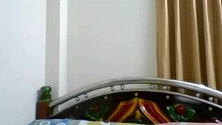 pakistani girl strips playfully on webcam for fun