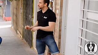 eris bbw measures massive latina ass cheeks sensual curves belly tits glasses tease