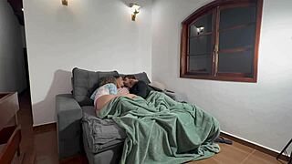 wife gets fucked while corno hubby watches their bisexual latina fun