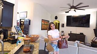 i caught my step-sister kendra heart stealing so now im blackmailing her with joi to jerk off for me