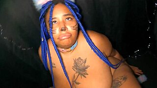 Curvy BBW bends over for neighbor's monster cock anal destruction!