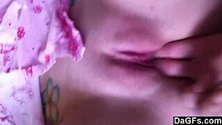 Lucky guy wakes to girlfriend's early morning blowjob and fingering