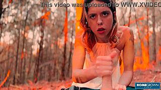 scarlett taylor and stephan rogers fuck wildly outdoors in lingerie