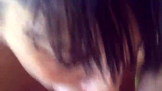 Sloppy Blowjob with Gagging Deepthroat and Messy Spit Trails