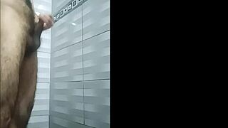 Young Amateur Milks Monster Cock in Shower Creampie Masturbation.