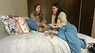 Neighbor licks pussy scissor orgasms teach me lesbian