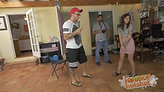 Stevie Fox hooks up with Bryan Gozzling for wild backstage sex interview