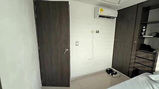 What happens when horny stepmom shares hotel bed with husband and stepson bodybuilder?