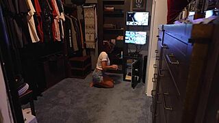 i caught my step-sister kendra heart stealing so now im blackmailing her with joi to jerk off for me