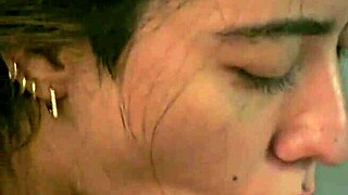 AMATEUR LATINA SLUT GIVES GREAT BLOWJOB then rides MONSTER COCK cowgirl