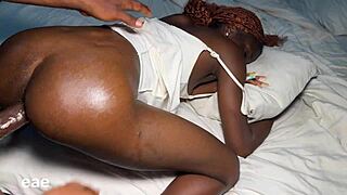 slutty pornstar bends over for bbc doggystyle then rides hard