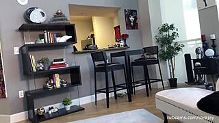 sara jay kneels eagerly as thick ropes of cum blast across her stunning face