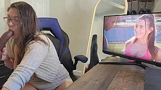 Horny Curvy Mom With Big Natural Tits Masturbates Moaning To Bbc Porn Videos