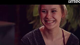 brunette 18 year old lesbian czech pornstar squirts hard from girlfriend's tongue on pussy