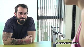 who wants to see me pay extra to fuck this latina maid's tight pussy hardcore?