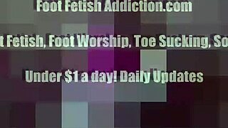 She loves teasing your steamy little foot fetish kink