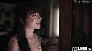 suspicious stepdad spots stepson's big ass teen gf outdoors and pounds her hard.