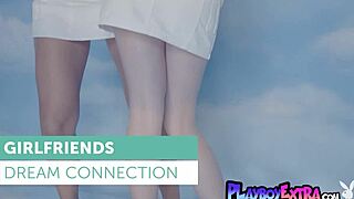 platinum blonde sky br teases petite skye blue's hard nipples softly