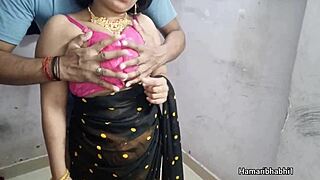 why settle for less when this desi bhabhi's yellow saree fuck tempts?