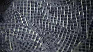 Jerking huge cock onto sleeping best friend's mom's big tits and ass