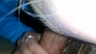 Sexy Blonde Gags on Thick Cock with Huge Cumshot