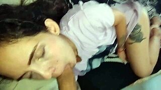 slipping my dick into stepsis while she's clueless, pounding her tight spots pov