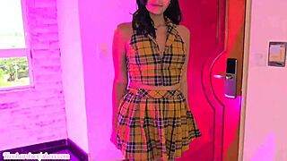 Stepdad fucks petite 18+ stepdaughter hotel room hard