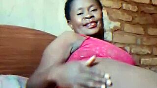 african milf fingers her wet mature pussy teasing hard while husband is away