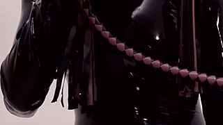 yo, check this ebony shemale rocking latex while handling that big black cock fetish style