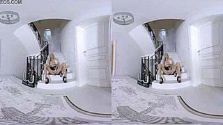 Hot maid in costume goes extra mile sucking and fucking in vrpornjack reality