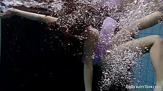 wanna see blackhaired aneta strip nude in the pool?