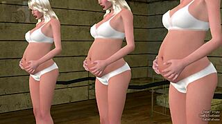 triplet sisters experience intense body inflation with ripped clothes