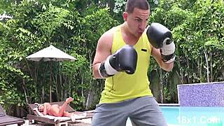 omg my step-sister sneakin in seducin her boxer bro i couldnt resist her hot moves