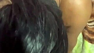 Young husband watches old monster cock gap wife's big Brazilian ass