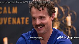 Pregnant Lady Joins Masseuse for Intense 3some Fucking