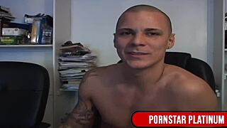 Blonde Trina Michaels spreads her wet pussy wide for cock