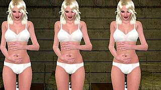 triplet sisters experience intense body inflation with ripped clothes