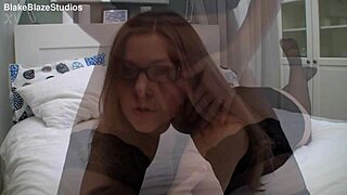 gorgeous elise teases her sugar daddy in stockings for tuition cash