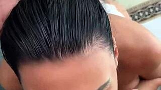 buddy, watch this brunette milf fucked hard on kitchen table swallowing every drop