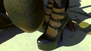 ohh man that big black cock cumming all over lacie's huge tits feels amazing!!