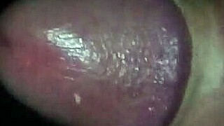 she rubs her fat pussy slow then speeds up to a creamy finish