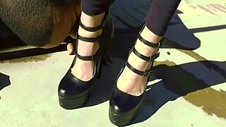 ohh man that big black cock cumming all over lacie's huge tits feels amazing!!