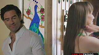 hubby watching his big tits milf wife get pussy licked