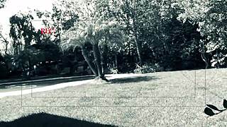 outdoors aubrey adams rubs pussy then fucks big cock in sun